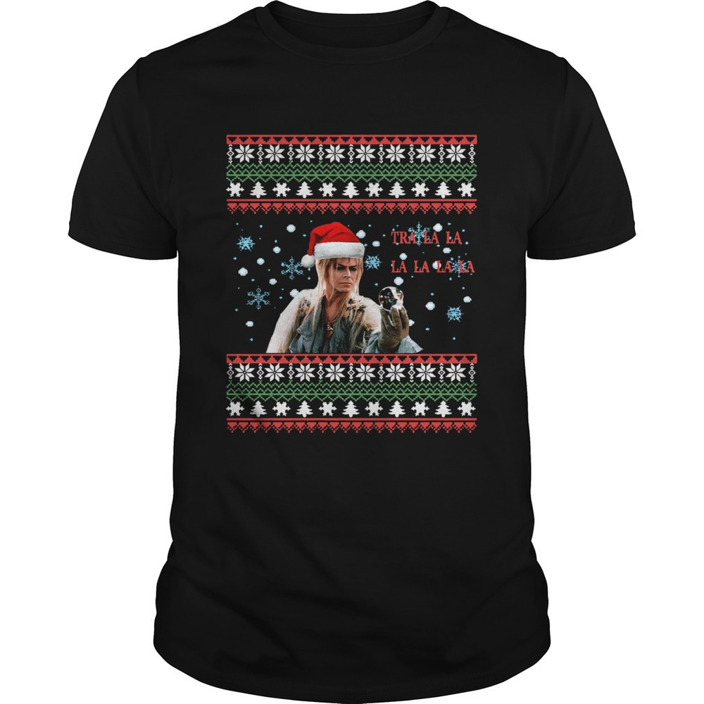 Jareth Labyrinth Tra La La La La La La Ugly Christmas Shirt